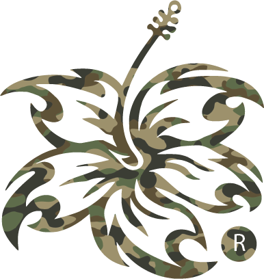 Hibiscuslife Woodland Camo Decal | 5.75" x 5.75"